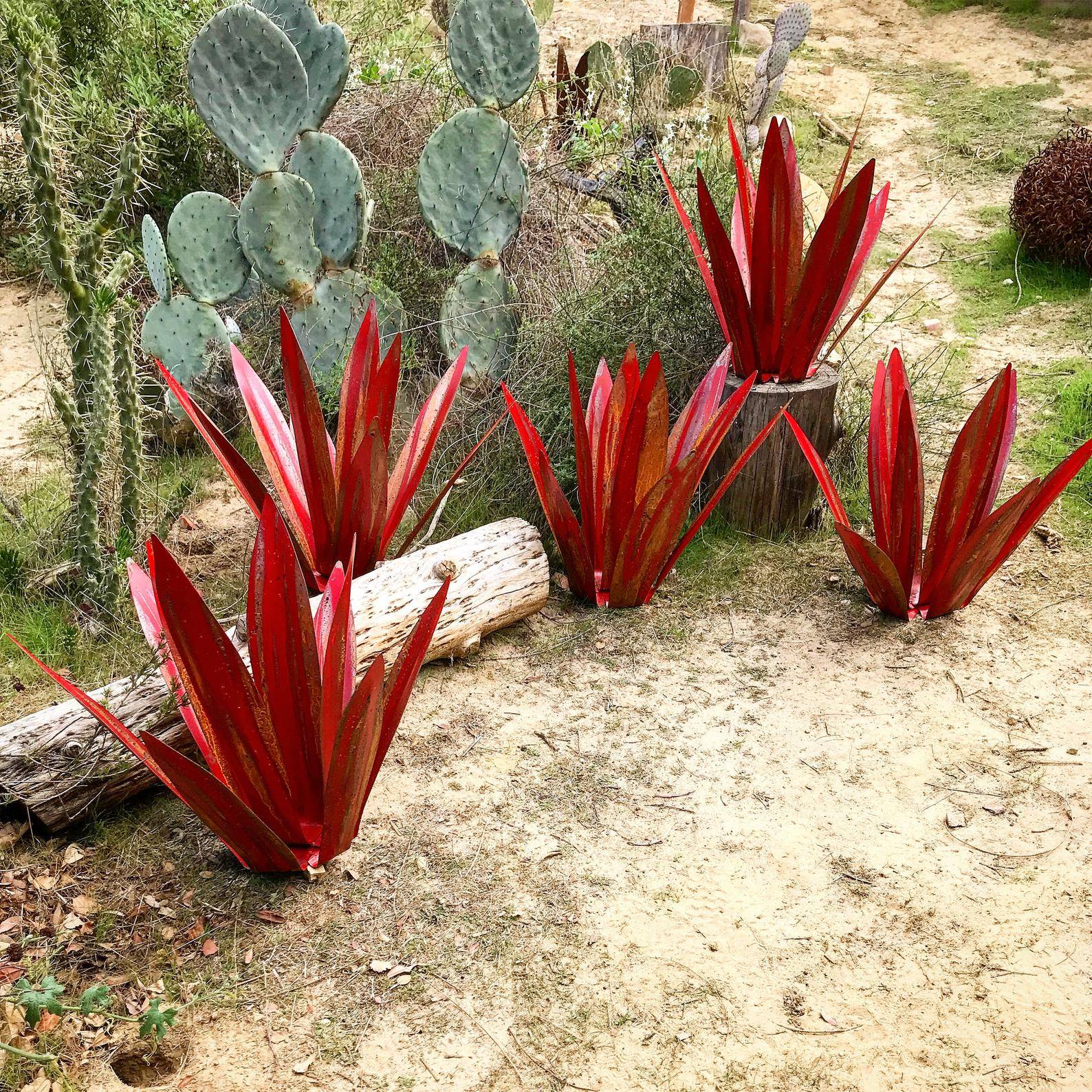 Escultura de jardín artesanal de metal antioxidante para decoración de interior y exterior