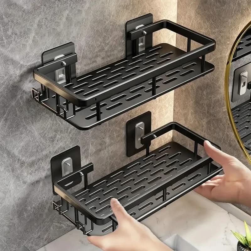 Estante adhesivo para baño: sin taladros y elegante para cualquier baño