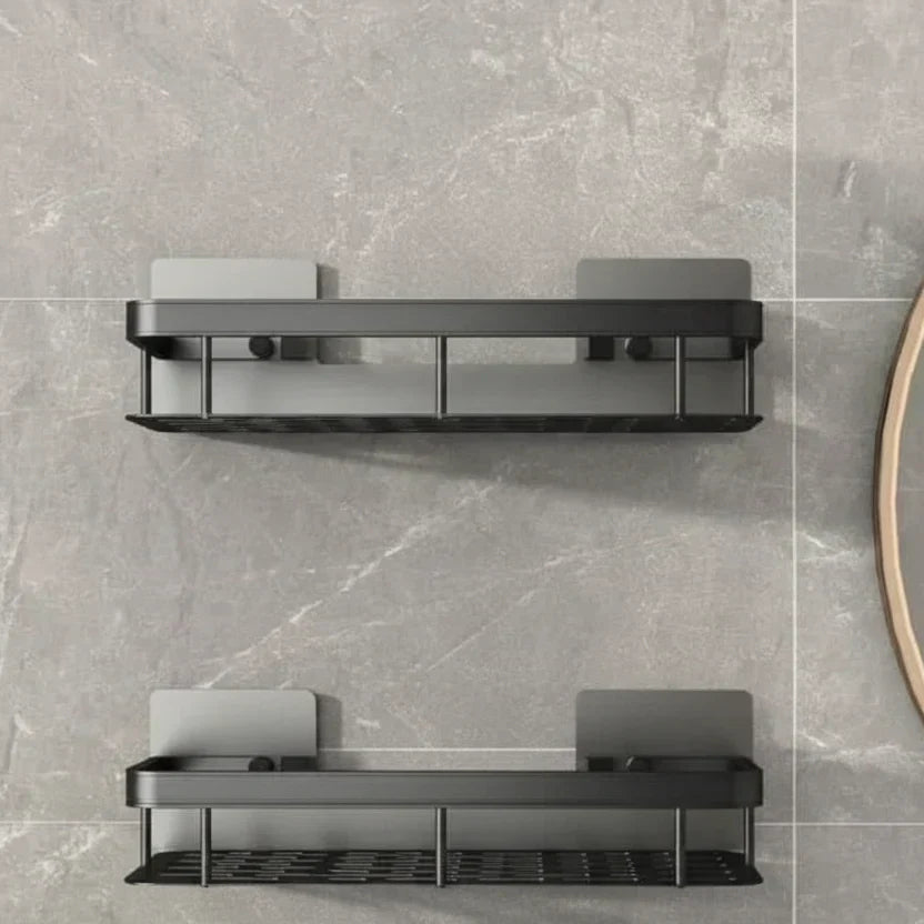 Estante adhesivo para baño: sin taladros y elegante para cualquier baño