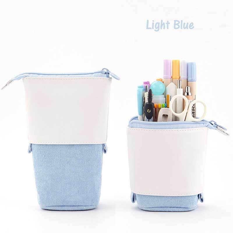 Estuche de lápices convertible y desplegable para estudiantes y artistas