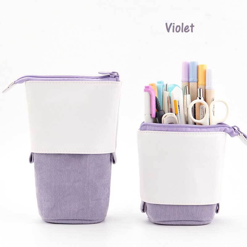 Estuche de lápices convertible y desplegable para estudiantes y artistas
