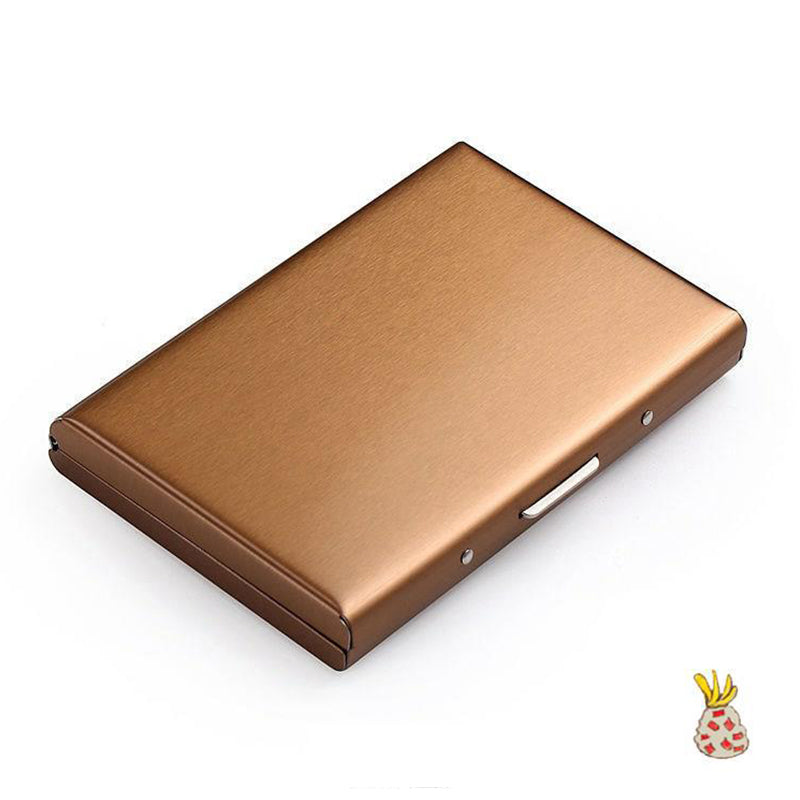 Estuche plano para tarjetas con protección RFID y cierre magnético