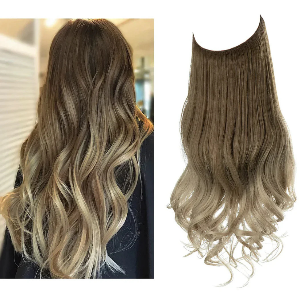 Extensiones de pelo con clip Remy – Sin costuras, para volumen y longitud natural