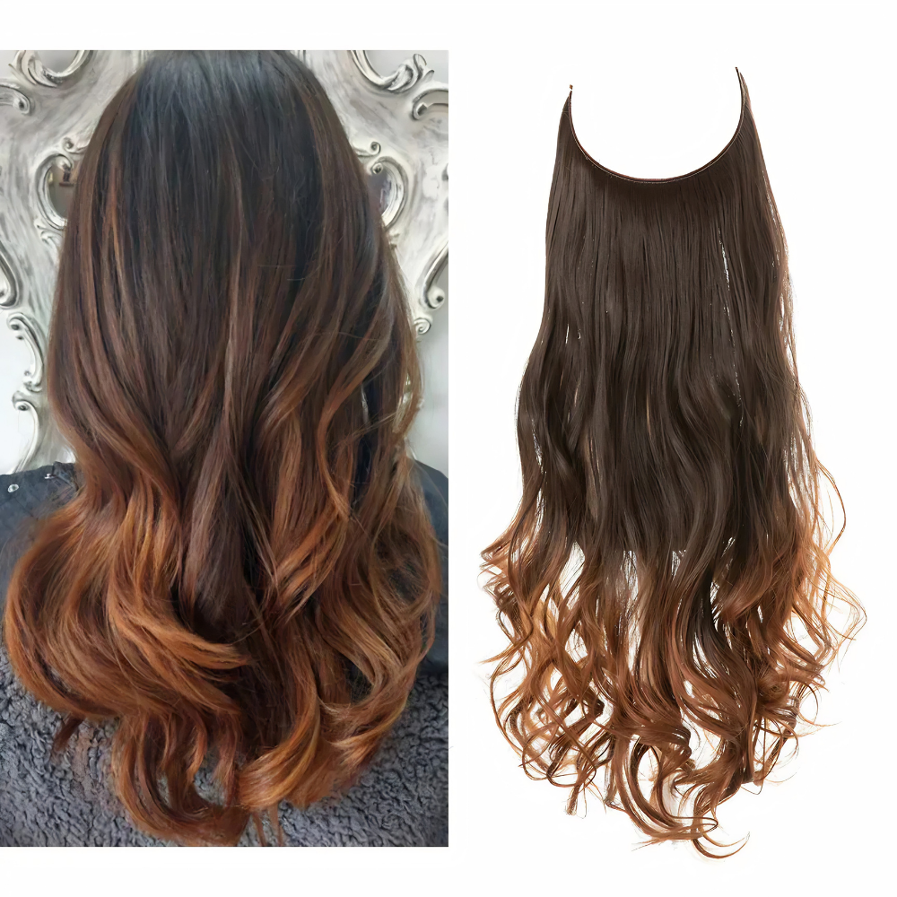 Extensiones de pelo con clip Remy – Sin costuras, para volumen y longitud natural