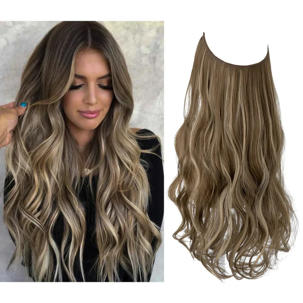 Extensiones de pelo con clip Remy – Sin costuras, para volumen y longitud natural