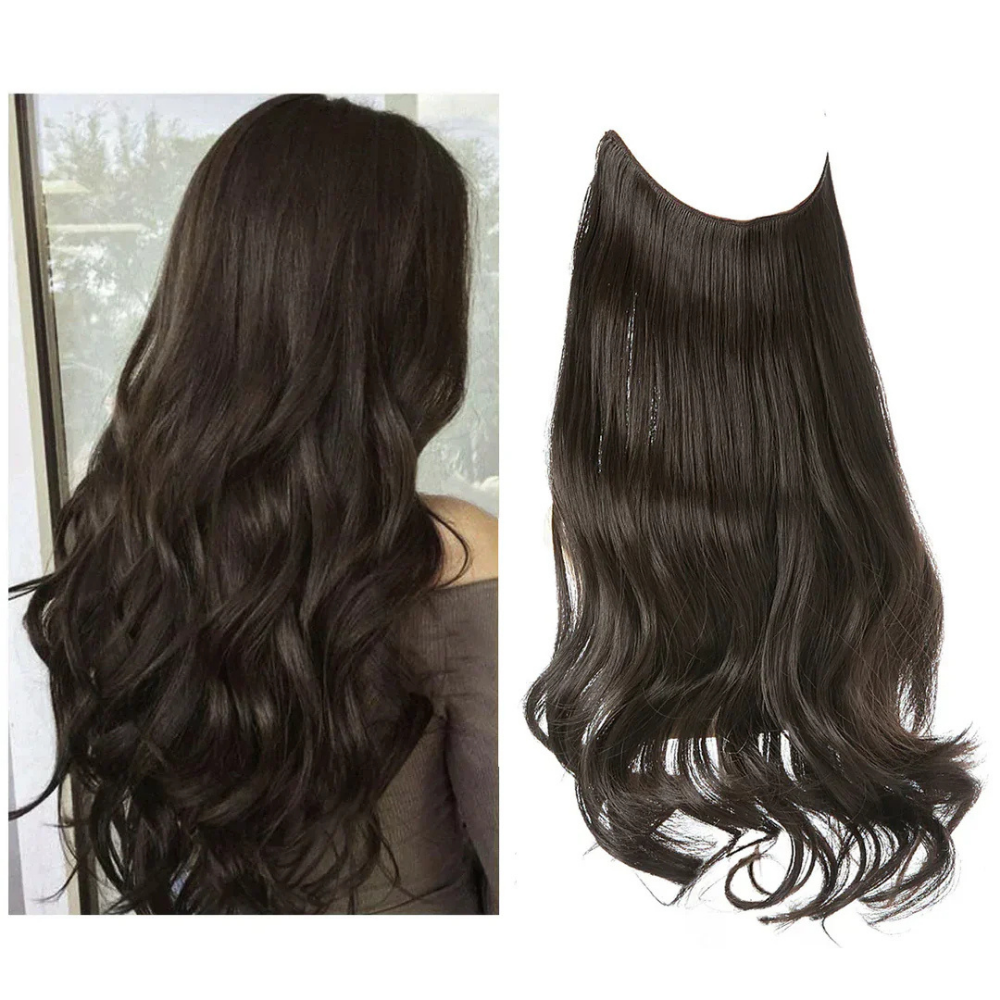 Extensiones de pelo con clip Remy – Sin costuras, para volumen y longitud natural