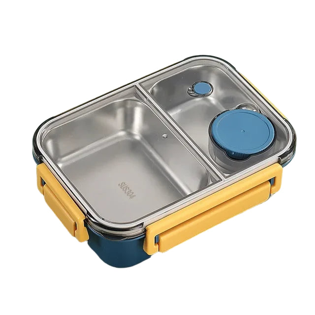 Fiambrera térmica de acero inoxidable con diseño bento