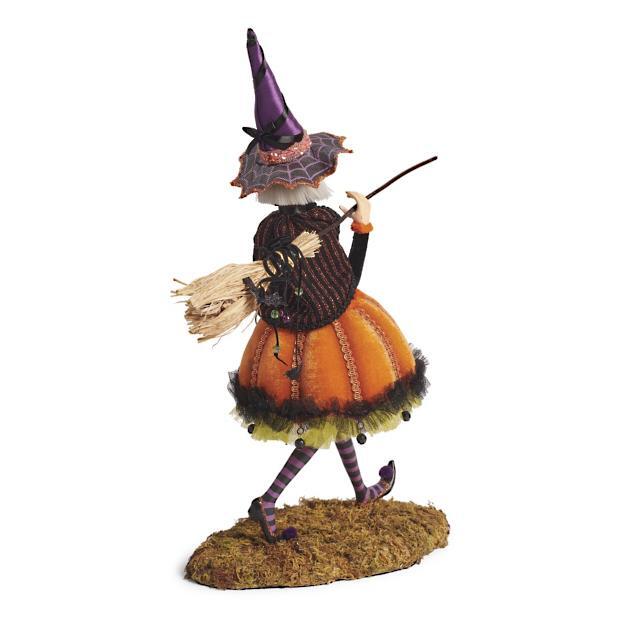 Figura de Halloween | Decoración de bruja hecha a mano | Resina