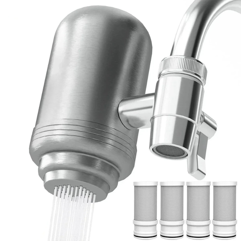 Filtro de agua de acero inoxidable NSF con filtración de 5 etapas para agua potable limpia