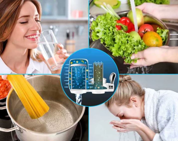 Filtro Purificador de Agua para Grifo para Agua Potable Limpia y Saludable