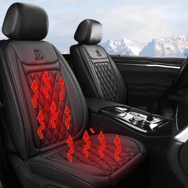 Funda calefactable para asiento de coche | Control de temperatura ajustable de 30 °C a 65 °C para coches, camiones y uso doméstico