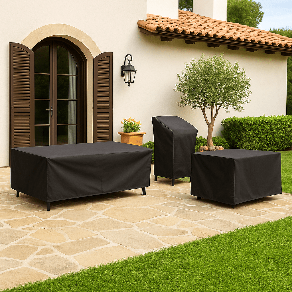 Funda para Muebles de Exterior para Todo Tipo de Clima con Protección Impermeable y Resistente a los Rayos UV