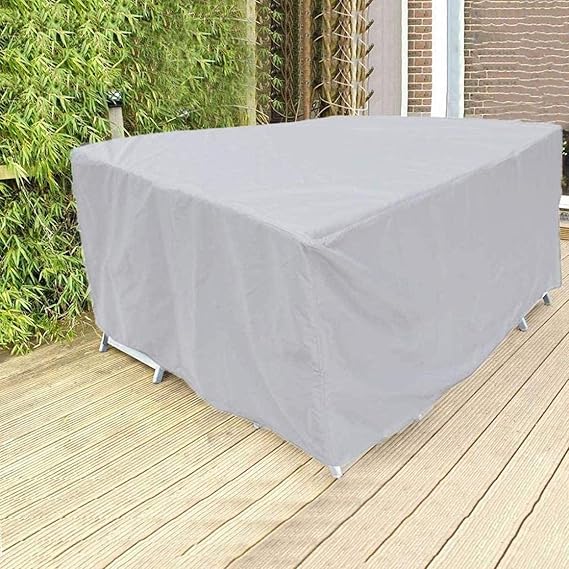Funda protectora impermeable para muebles de jardín de poliéster negro
