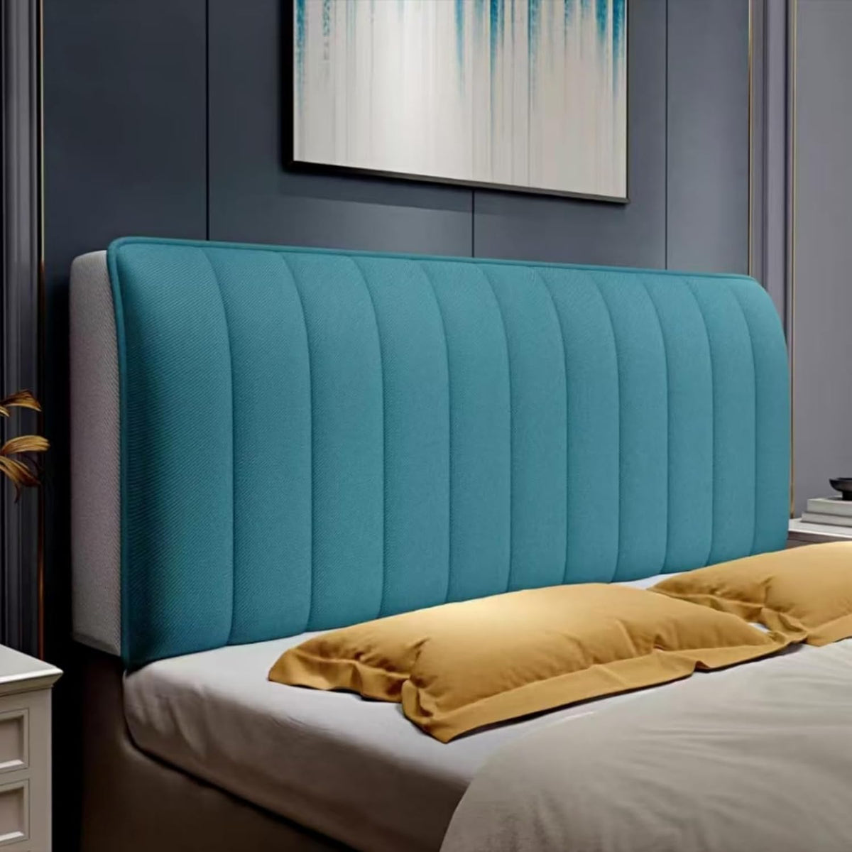 Funda Suave y Transpirable para Cabecero de Cama con Ajuste Antiarrugas
