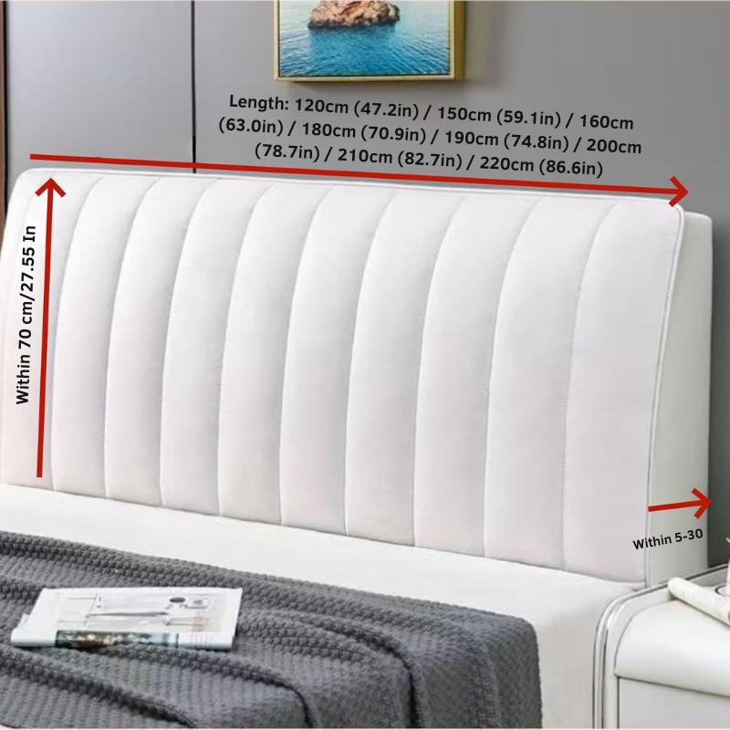 Funda Suave y Transpirable para Cabecero de Cama con Ajuste Antiarrugas