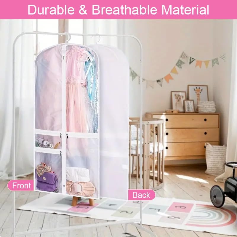 Fundas Plegables para Ropa de Danza Unisex con Bolsillos con Cremallera - Set de 5 Unidades