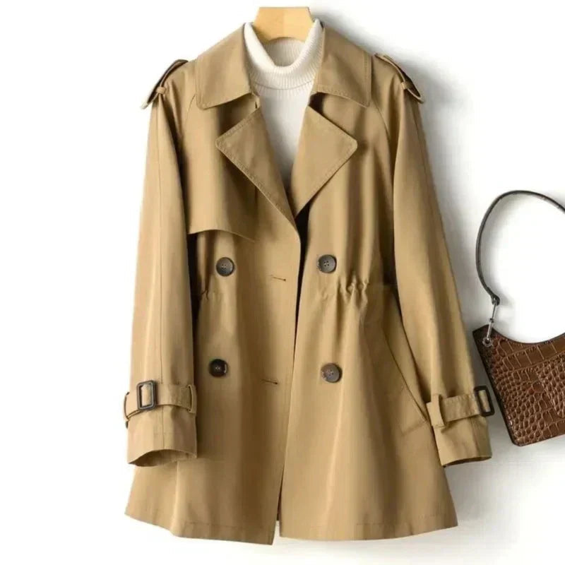 Gabardina cruzada para mujer