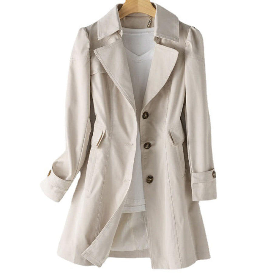 Gabardina de mujer corte fit and flare
