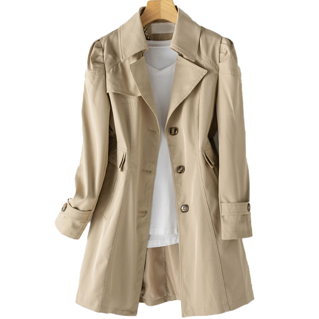 Gabardina de mujer corte fit and flare