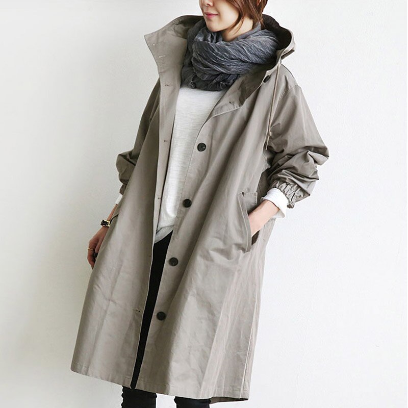 Gabardina elegante e impermeable