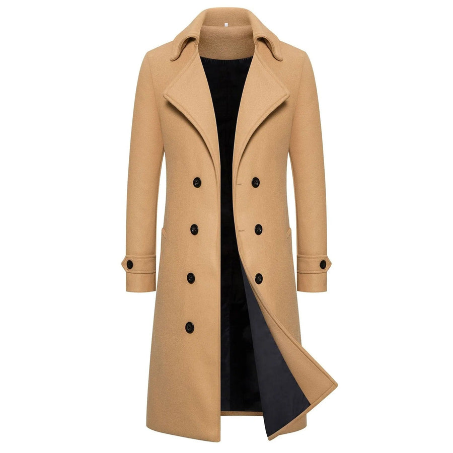 Gabardina entallada cortavientos para hombre