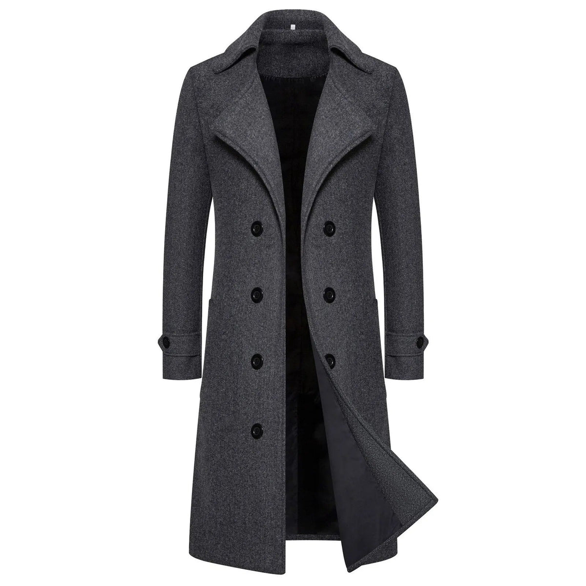 Gabardina entallada cortavientos para hombre