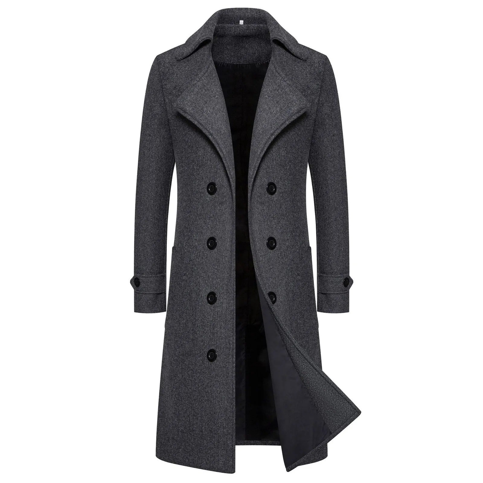 Gabardina entallada cortavientos para hombre