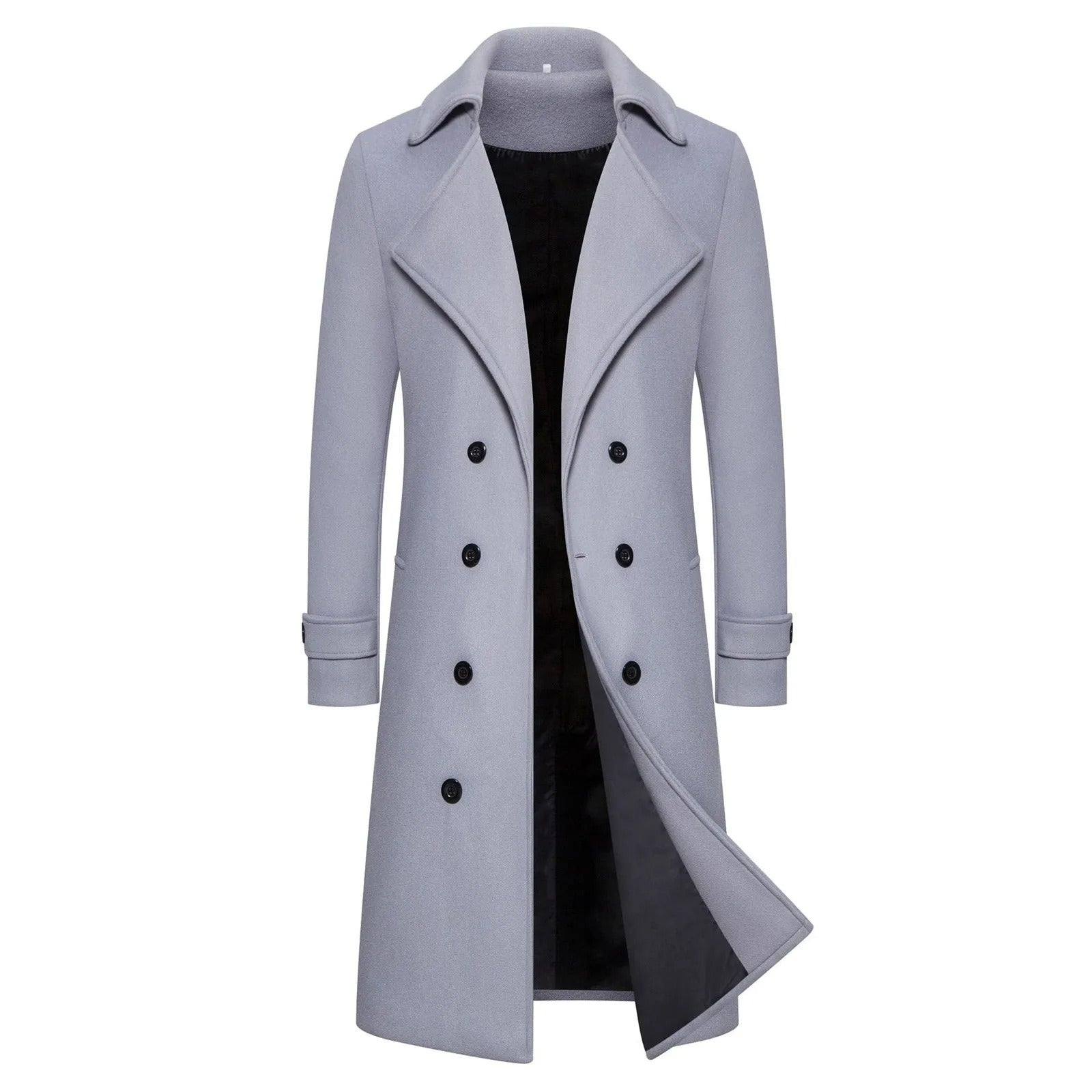 Gabardina entallada cortavientos para hombre