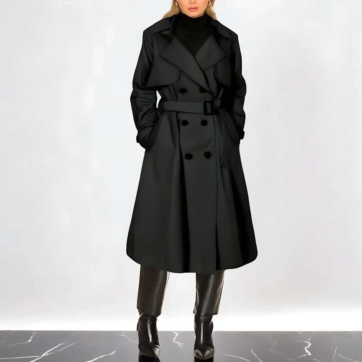 Gabardina para Mujer con Cinturón