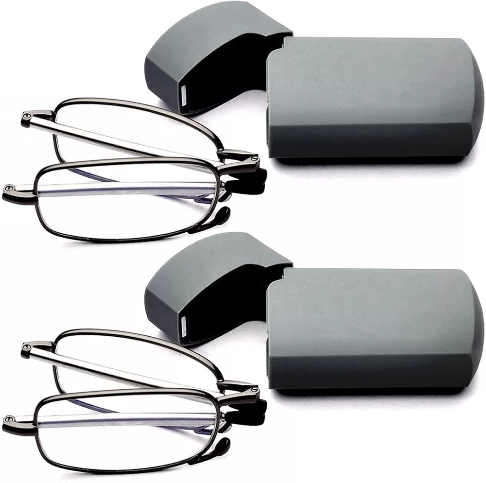 Gafas de lectura plegables con estuche y diseño portátil