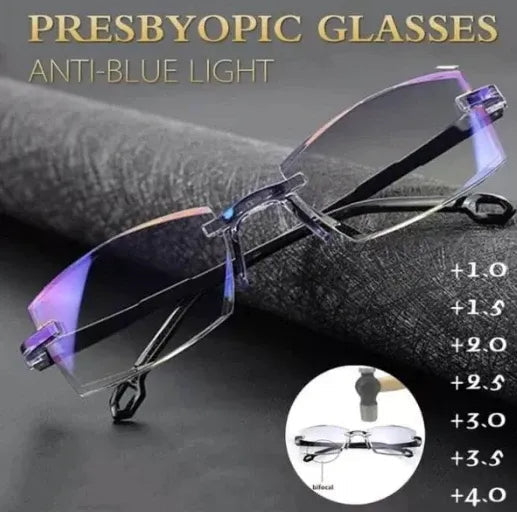 Gafas de lectura progresivas de alta dureza con filtro de luz azul para visión de lejos y de cerca