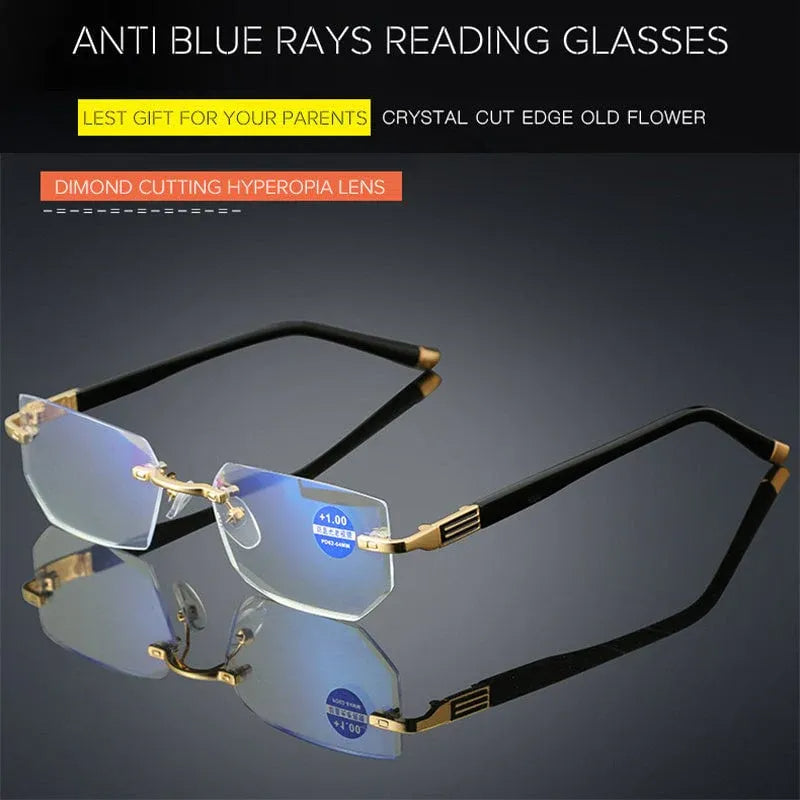 Gafas de lectura progresivas de alta dureza con filtro de luz azul para visión de lejos y de cerca