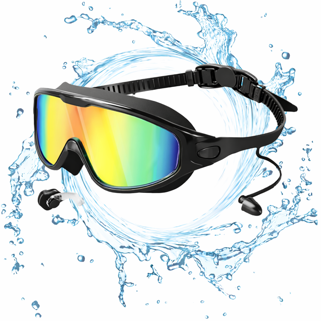 Gafas de natación para niños con tapones para los oídos y visión clara