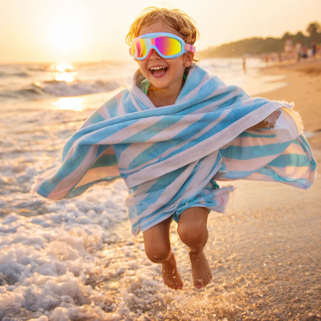 Gafas de natación para niños con tapones para los oídos y visión clara