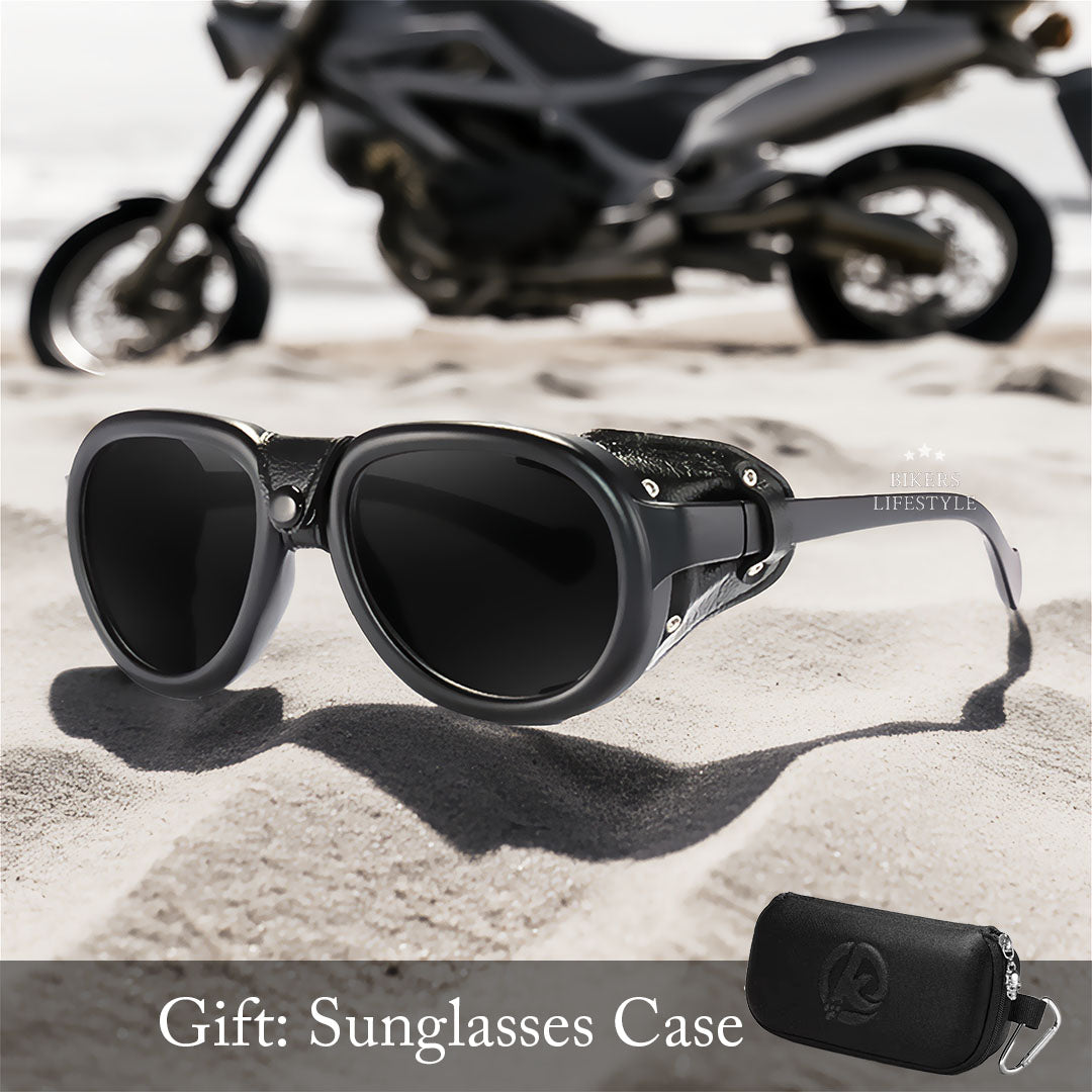 Gafas de sol de motocicleta estilo steampunk para actividades al aire libre