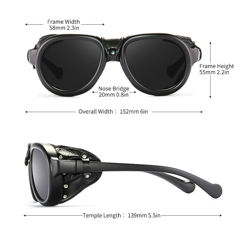 Gafas de sol de motocicleta estilo steampunk para actividades al aire libre