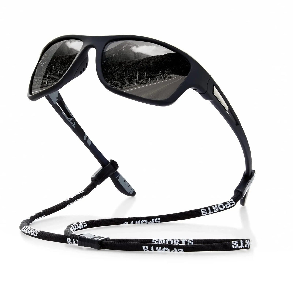 Gafas de sol deportivas para actividades al aire libre - Lentes polarizadas con cordón