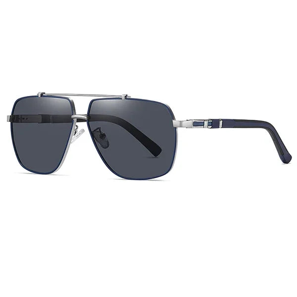 Gafas de sol para hombre con montura cuadrada y lentes polarizadas | Estilo moderno