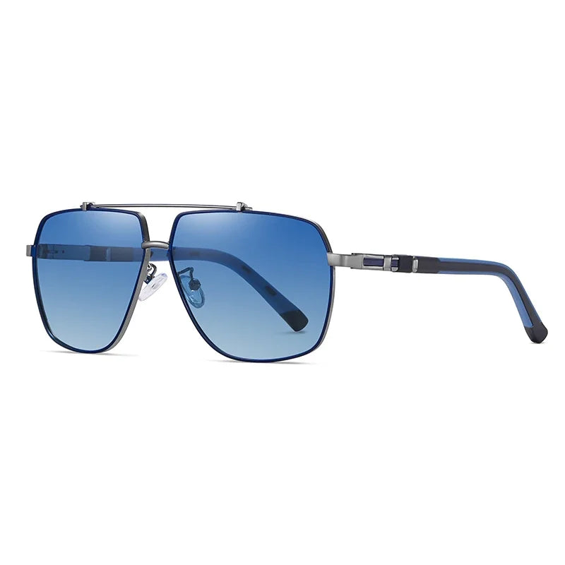 Gafas de sol para hombre con montura cuadrada y lentes polarizadas | Estilo moderno