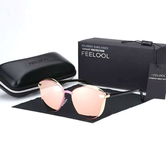 Gafas de sol para mujer estilo ojo de gato con protección UV400 y polarización