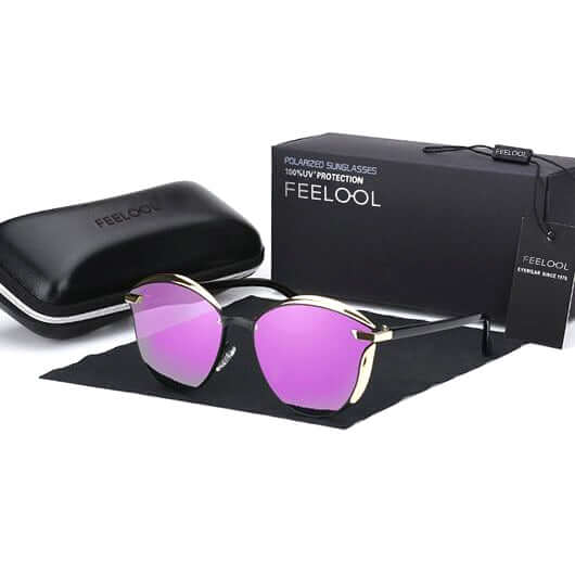 Gafas de sol para mujer estilo ojo de gato con protección UV400 y polarización