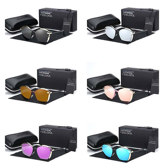 Gafas de sol para mujer estilo ojo de gato con protección UV400 y polarización
