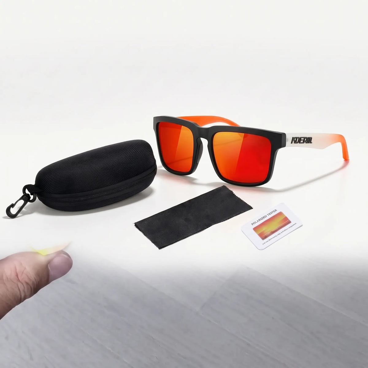 Gafas de sol polarizadas con montura cuadrada