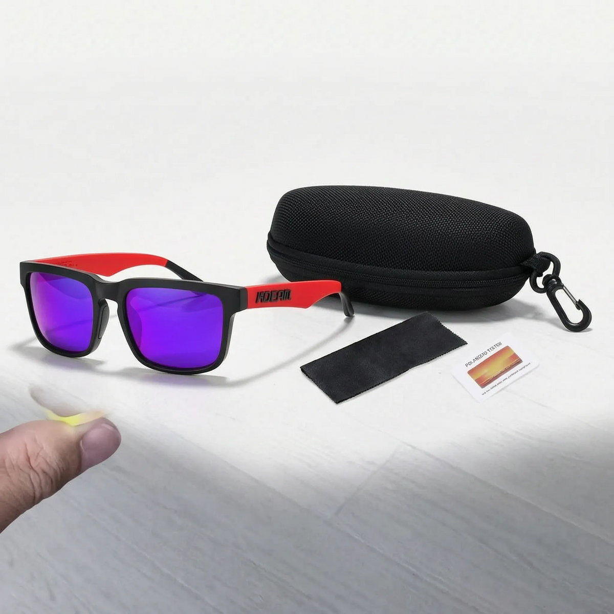 Gafas de sol polarizadas con montura cuadrada
