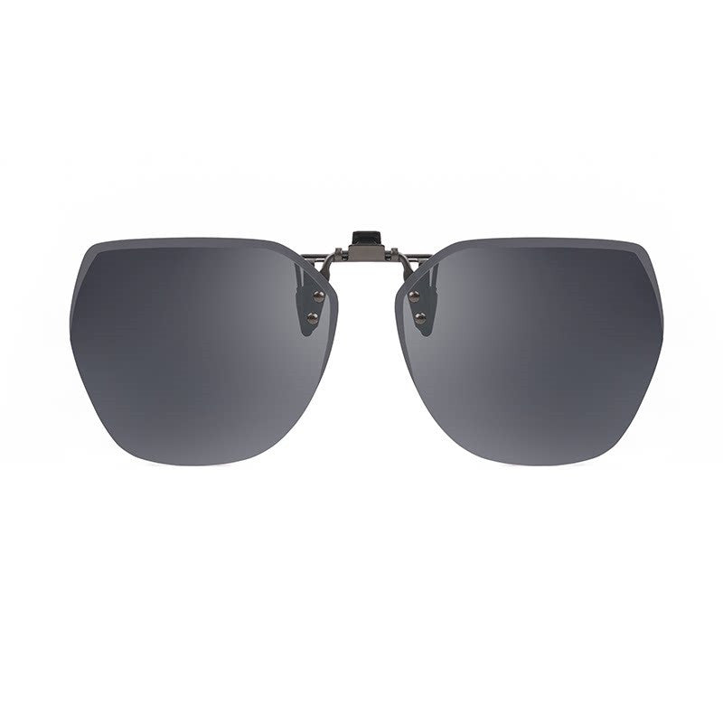 Gafas de sol polarizadas sin montura con clip y diseño abatible antirreflejos para conducción y actividades al aire libre