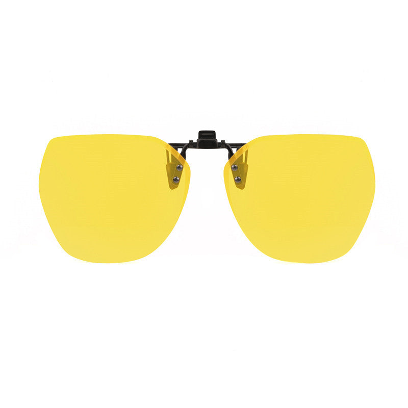 Gafas de sol polarizadas sin montura con clip y diseño abatible antirreflejos para conducción y actividades al aire libre
