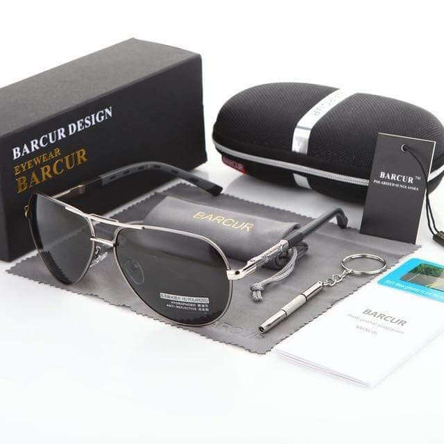 Gafas de sol tipo aviador para adultos con lentes polarizadas UV400