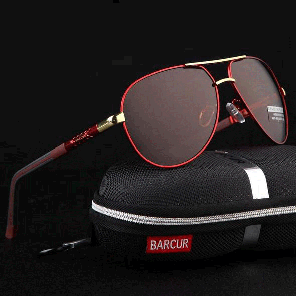 Gafas de sol tipo aviador para adultos con lentes polarizadas UV400