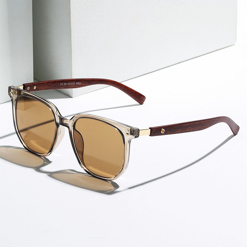 Gafas de sol vintage de madera de lujo