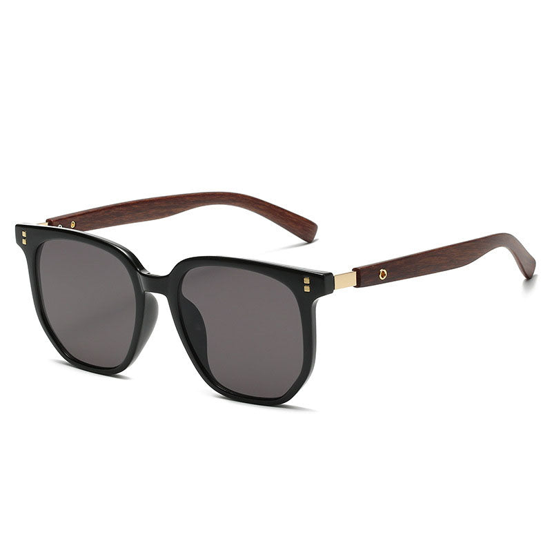 Gafas de sol vintage de madera de lujo